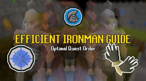 Optimal Ironman quest guide .